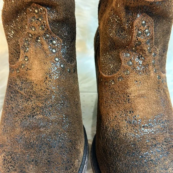 IDYLLWIND Miranda Lambert Western Brown Distressed Boots - Picture 4 of 12